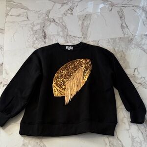 Black and Gold Women's Sweatshirt